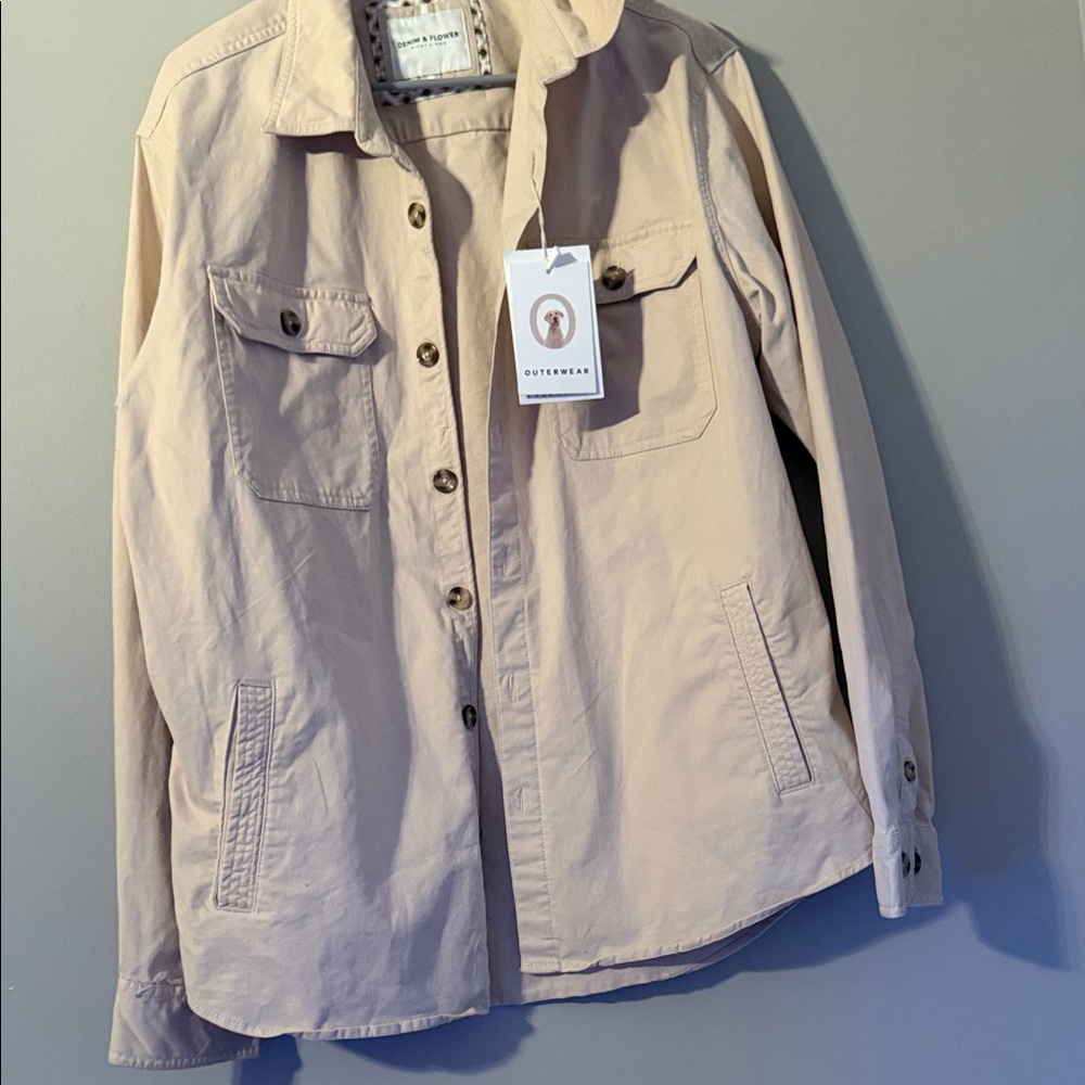 Denim & Flower Light Tan Jacket